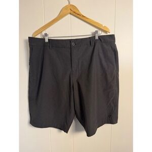 Hang Ten Hybrid Shorts 38 Gray Stretch Ripstop Quick Dry Techwear
